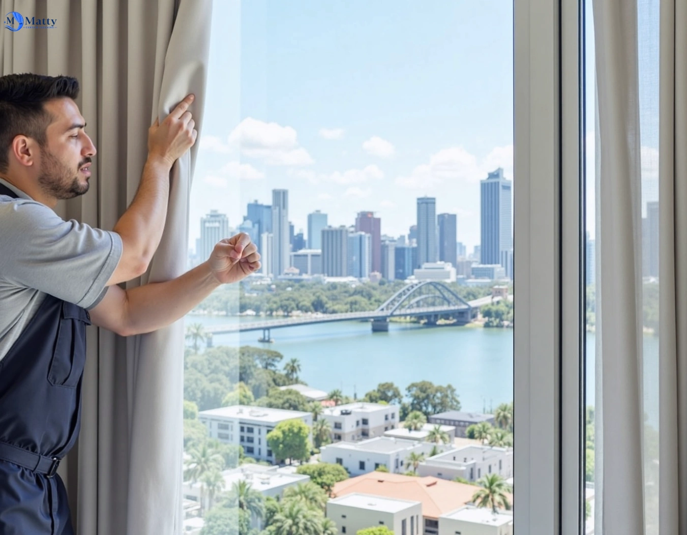 Professional curtain steam cleaning service ashwood-vic QLD by Matty Curtain Cleaning